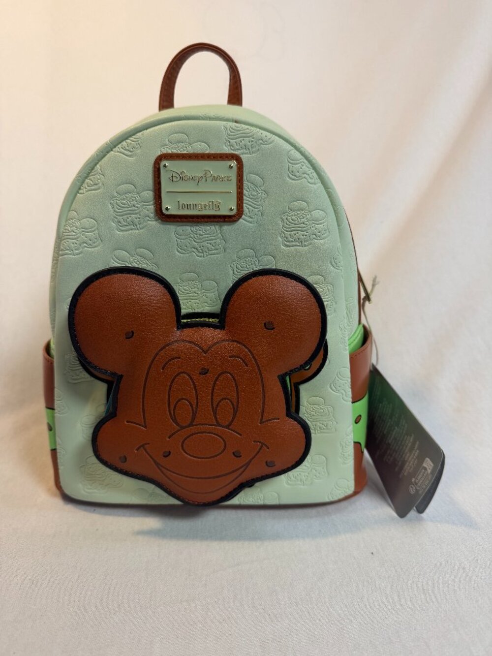 Loungefly Disney Parks Mini Backpack Mickey Ice Cream Sandwich Mint Green NWT